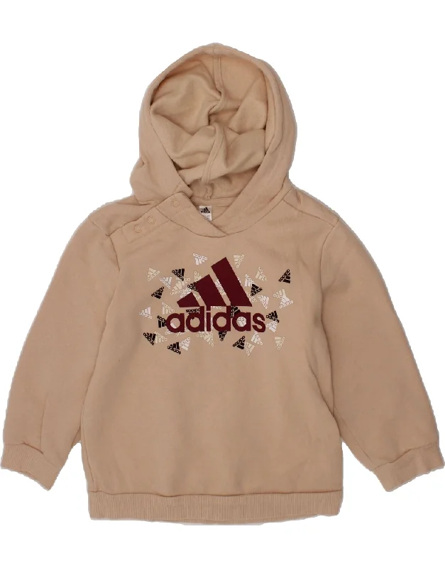 Men's Hoodies for Every OccasionADIDAS Girls Graphic Hoodie Jumper 3-4 Years Beige Cotton