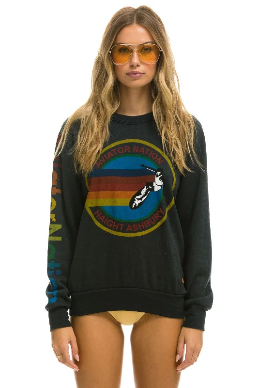 Unique Men's Custom HoodiesAVIATOR NATION HAIGHT ASHBURY SWEATSHIRT - CHARCOAL