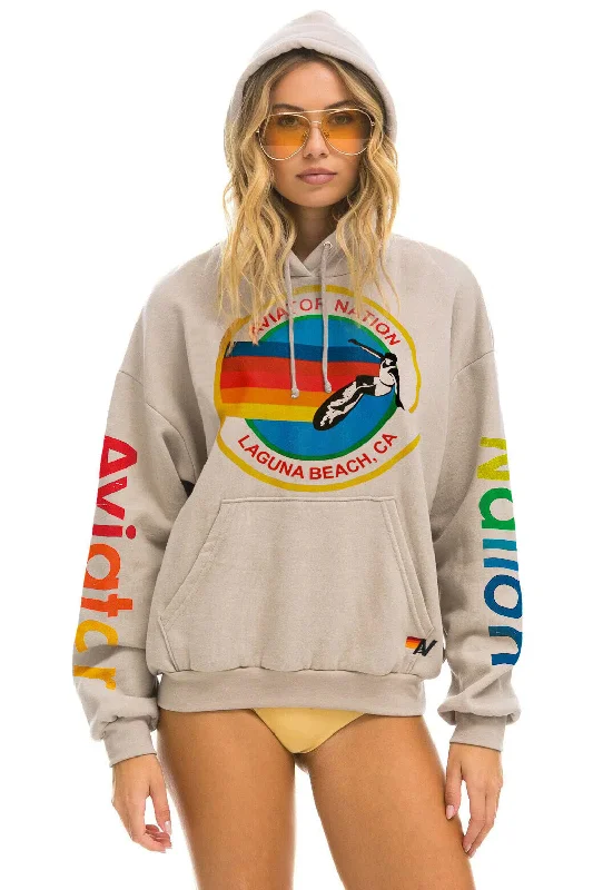 Fashionable Men's Streetwear HoodiesAVIATOR NATION LAGUNA BEACH RELAXED PULLOVER HOODIE - SAND