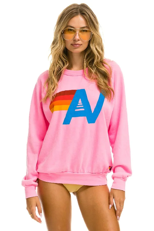 Men's Hoodies with Zippered PocketsLOGO SWEATSHIRT - NEON PINK