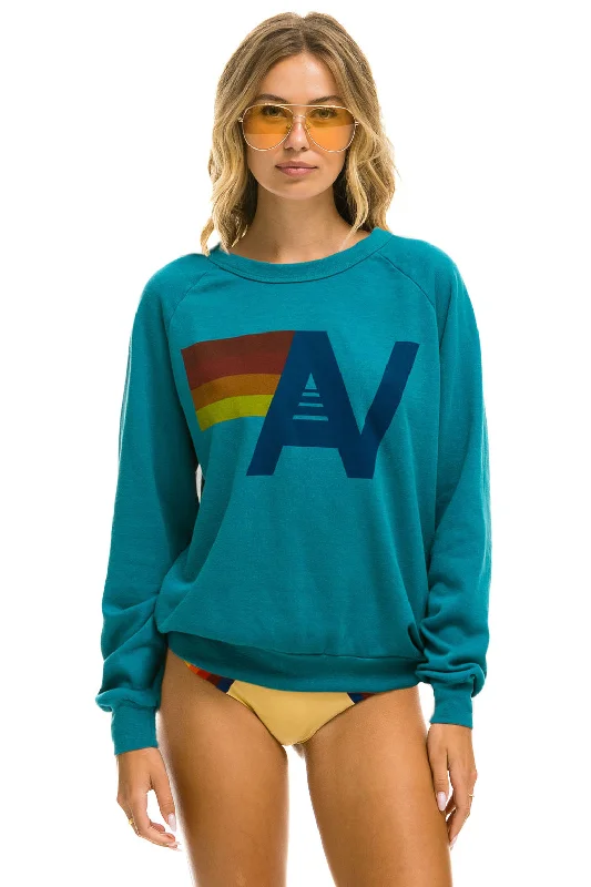 Men's Hoodies with Stretch FabricLOGO SWEATSHIRT - TEAL