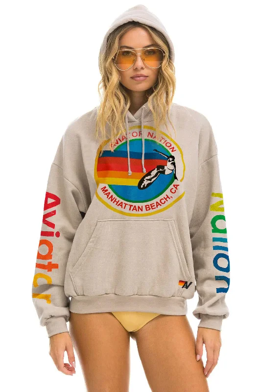 Comfortable Men's Fleece HoodiesAVIATOR NATION MANHATTAN BEACH RELAXED PULLOVER HOODIE - SAND