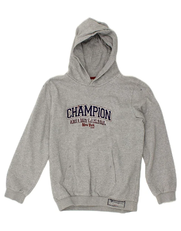 Luxurious Men's Cashmere HoodiesCHAMPION Girls Graphic Hoodie Jumper 13-14 Years XL Grey Cotton