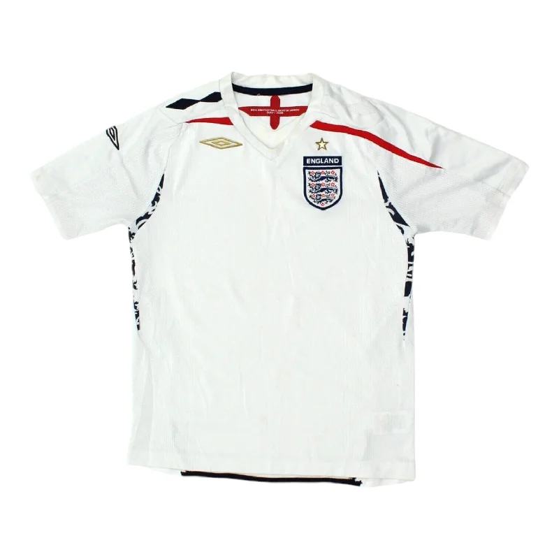 Men's Tab-Collar Shirts for a Crisp LookEngland 07-09 Kids Umbro Home Shirt | International Football Boys Girls VTG