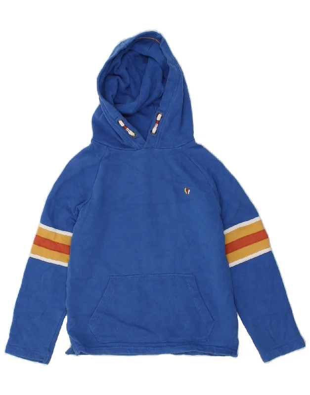 Men's Hoodies with Appliqué DetailsFAT FACE Boys Hoodie Jumper 8-9 Years Blue Cotton