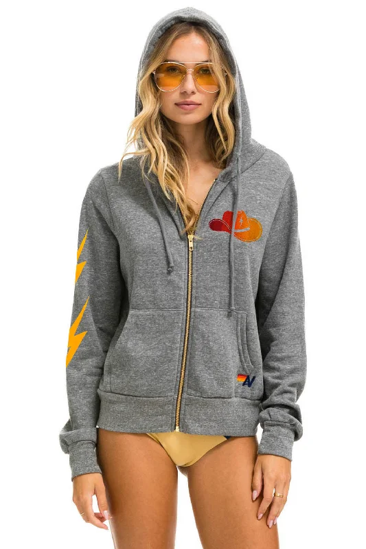 Men's Hoodies for Short MenGOLDENSKY FESTIVAL 2024 ZIP HOODIE - HEATHER GREY