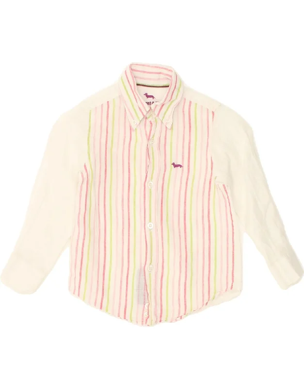 Men's Designer Shirts for a Statement PieceHARMONT & BLAINE Boys Shirt 3-4 Years XS Pink Striped Linen