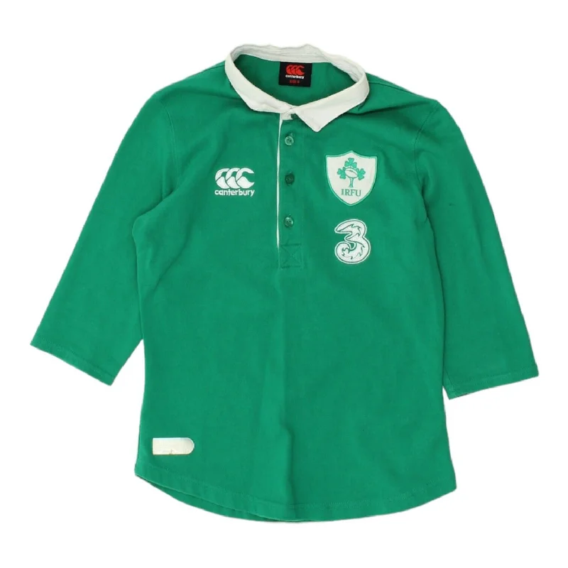 Men's Tab-Collar Shirts for a Crisp LookIreland Kids Green Canterbury Rugby Shirt | IRFU Boys Girls Sportswear