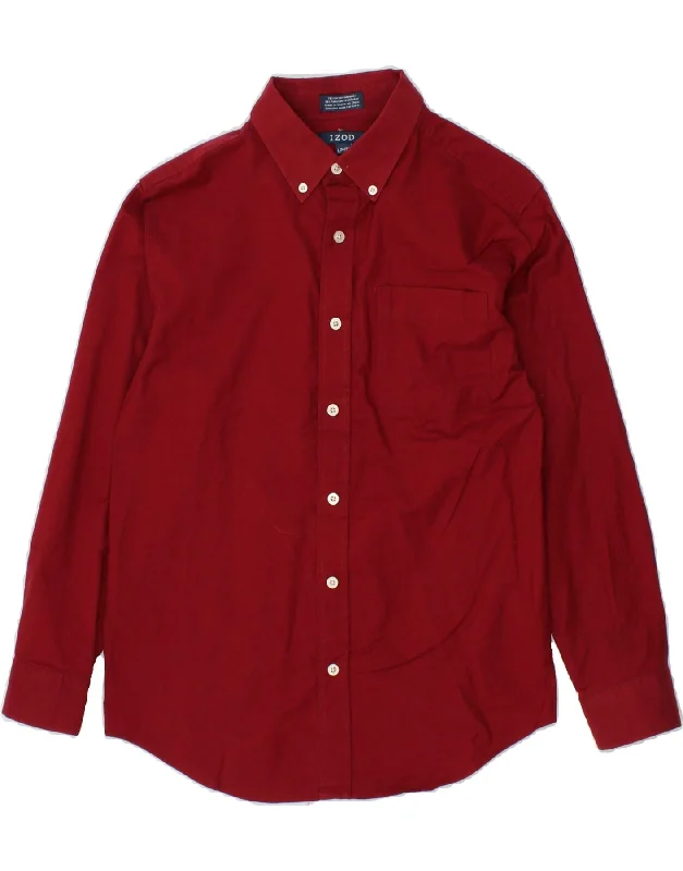 Men's Wingtip-Collar Shirts for a Classic TouchIZOD Boys Shirt 14-15 Years Large Red Cotton