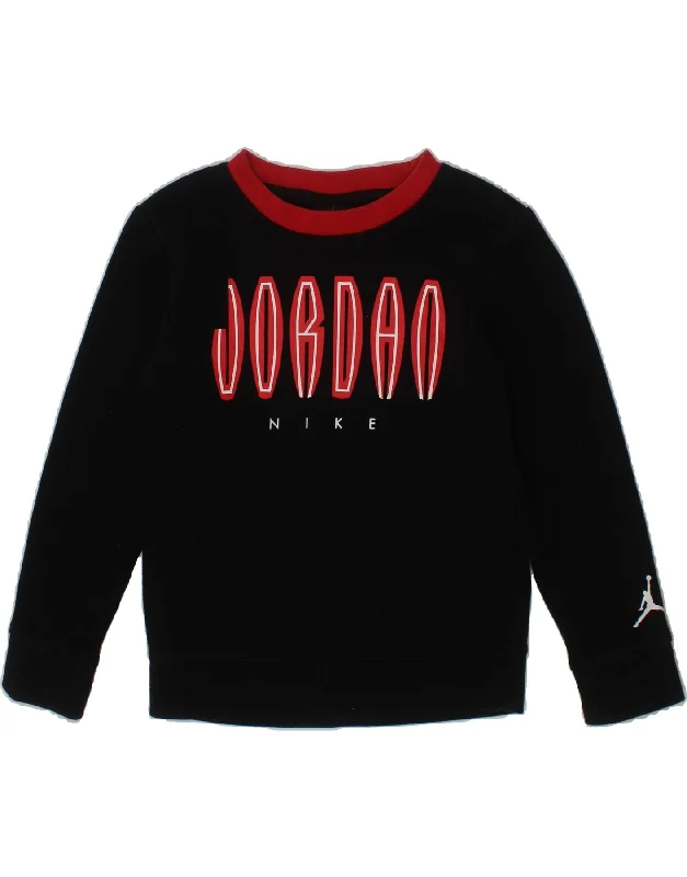 Stylish Men's Designer HoodiesJORDAN Boys Graphic Sweatshirt Jumper 3-4 Years Black Cotton