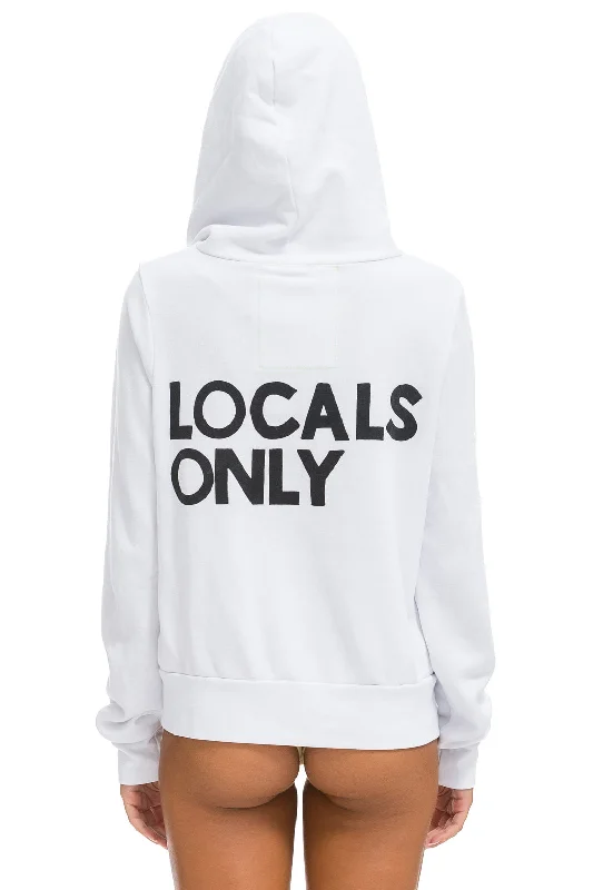 Weather-Ready Men's HoodiesLOCALS ONLY HOODIE - WHITE