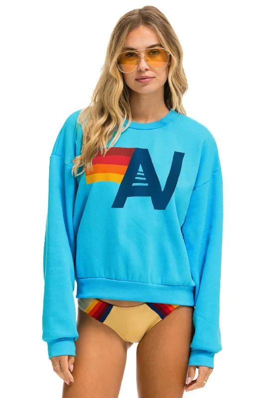 Essential Men's Sports HoodiesLOGO RELAXED CREW SWEATSHIRT - NEON BLUE