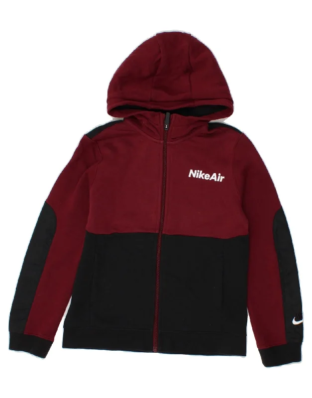 Warm Men's Thermal HoodiesNIKE Boys Graphic Zip Hoodie Sweater 10-11 Years Medium  Burgundy