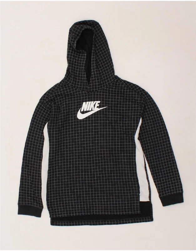 Men's Hoodies for SnowboardingNIKE Boys Standard Fit Graphic Hoodie Jumper 12-13 Years Large  Black