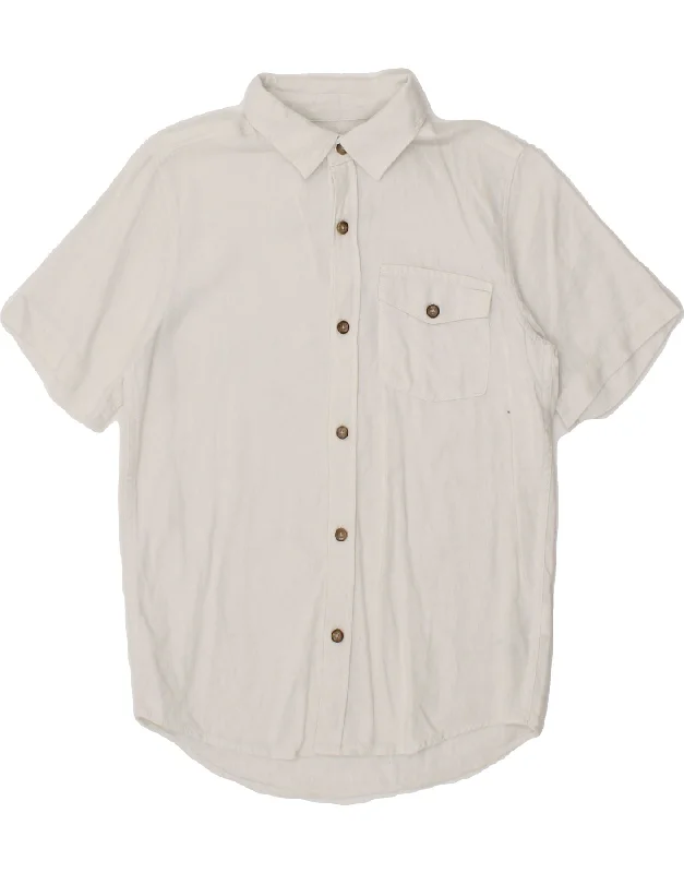 Men's Striped Long-Sleeve Shirts for a Maritime FeelOLD NAVY Boys Short Sleeve Shirt 7-8 Years Medium  White Linen