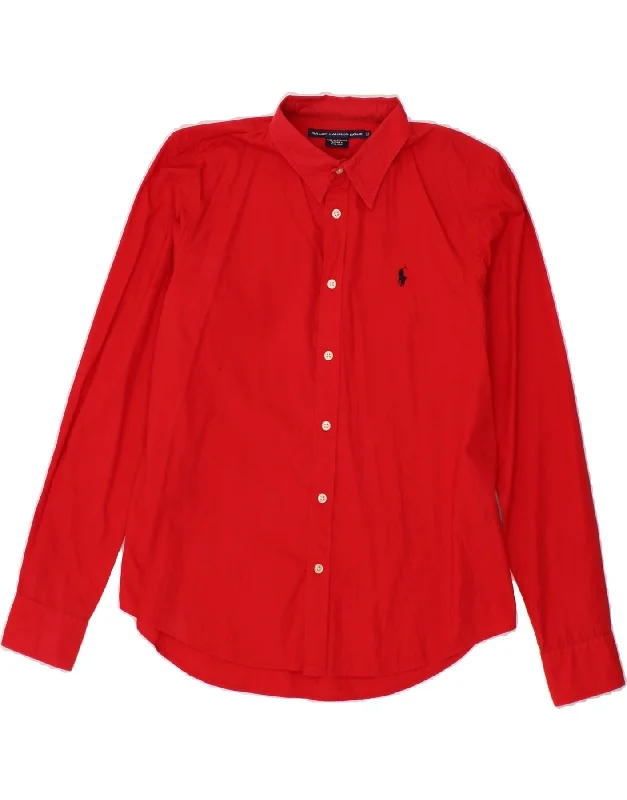 Men's Designer Dress Shirts for High-End FashionRALPH LAUREN Boys Shirt 11-12 Years Red Cotton