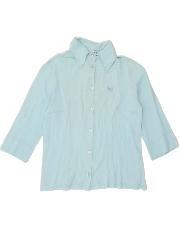 Men's Iron-Free Shirts for Wrinkle-Resistant WearSERGIO TACCHINI Girls Milano 3/4 Sleeve Shirt Blouse 12-13 Years Blue