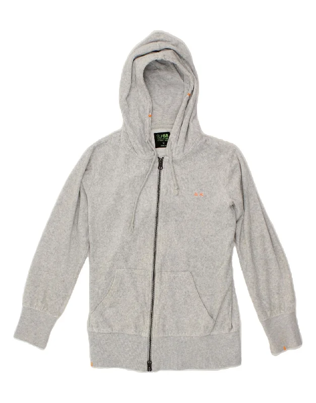 Men's Hoodies for SkiingSUN68 Girls Zip Hoodie Sweater 11-12 Years Grey Cotton