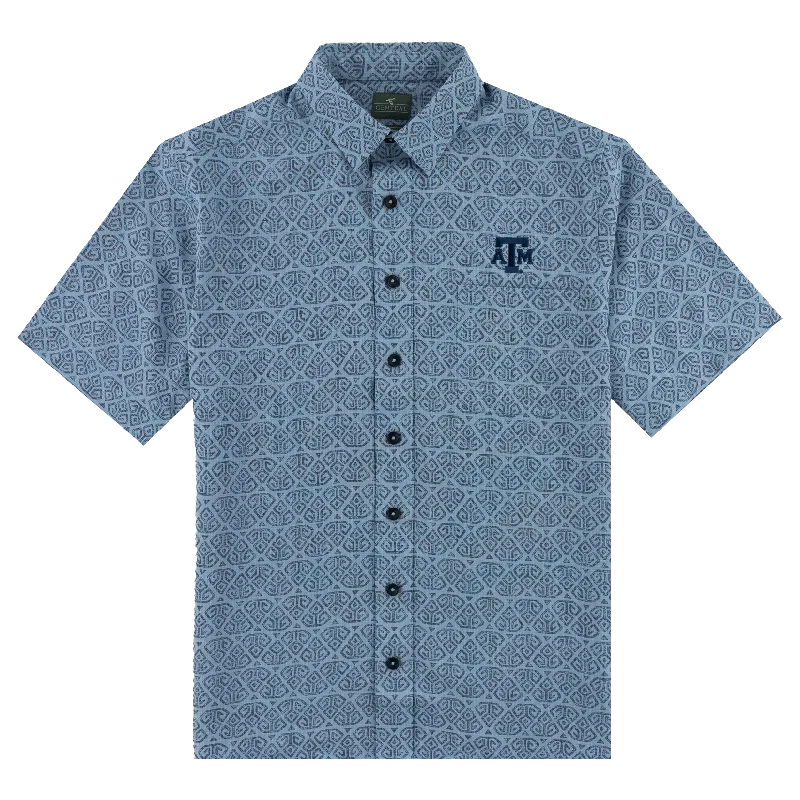 Men's Unique Dress Shirts for a Statement LookTexas A&M Gen Teal Palmas Shirt