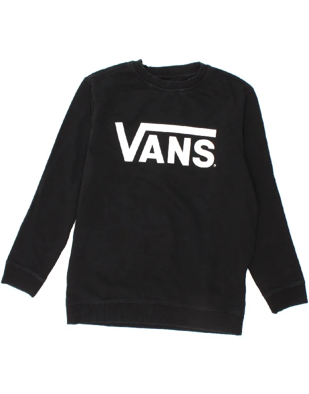 Men's Hoodies for Every OccasionVANS Boys Graphic Sweatshirt Jumper 14-15 Years XL Black Cotton