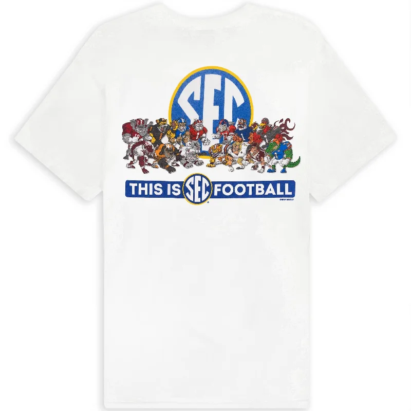 Men's Iron-Free Shirts for Wrinkle-Resistant WearIllustrations SEC Football Shirt