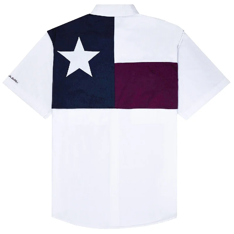 Men's Solid-Color Button-Down Shirts for VersatilityTexas A&M Aggie Youth Flag Fishing Shirt